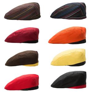 Chapeaux béret de chef serveur unisexe Style français classique avec doublure évacuant l'humidité 9 couleurs 3 tailles Équipes de cuisine - Product Image 6