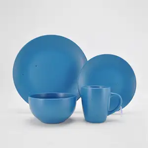 Vajilla de cerámica con diseño personalizado, vajilla española esmaltada reactiva