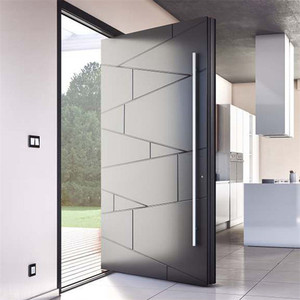Puerta de Madera de Roble de Diseño Superior de China, <span class=keywords><strong>Puertas</strong></span> Exteriores Modernas de Madera Maciza, Puerta Pivotante para Exteriores - Product Image 1