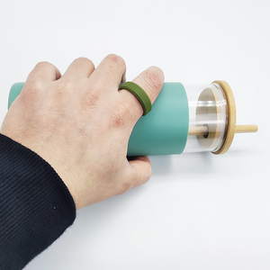 Rmds gjj001 8mm vát cạnh thân thiện với da thân thiện với môi Silicone Vòng unisex thể thao ngoài trời Tùy Chỉnh với logo Đảng/quà tặng - Product Image 5