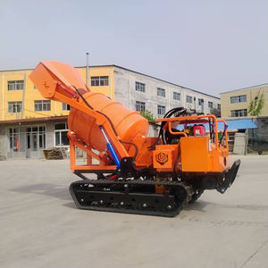 Bétonnière chinoise 800L Carwler, moteur diesel 192, 12 CV, <span class=keywords><strong>4</strong></span> <span class=keywords><strong>temps</strong></span>, refroidisseur d'air, hydraulique, mini bétonnière autochargeuse - Product Image 2