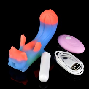 Vibrador de Silicona Suave YOCY, Juguetes Sexuales Vibrantes y Luminosos para la Vagina, Estimulador de Fricción Anal, Vibrador - Product Image 5