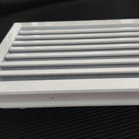 Grilles et registres modernes en alliage d'aluminium de 12x4.8 pouces AC pour murs de plafond Grilles de barre linéaires modernes pour diffuseur à fente linéaire
