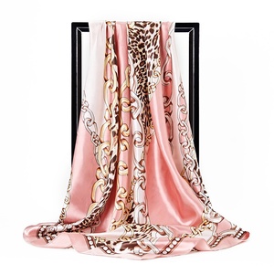 <span class=keywords><strong>Foulard</strong></span> de seda para mujer, bufanda cuadrada de 90x90cm, chal de <span class=keywords><strong>playa</strong></span> de marca de lujo para mujer, pañuelo Hijab <span class=keywords><strong>grande</strong></span>, silenciador para mujer - Product Image 2