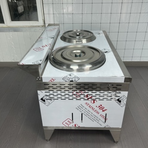 Soporte de olla comercial VICTORY con dos quemadores de gas Acero inoxidable Configure un puesto de carrito de aperitivos Carrito de leche Kwali Range - Product Image 5