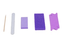 2025 Offres Spéciales prix bon marché jetable 5 en 1 Kit de pédicure violet pour salon de manucure Kits de pédicure et de manucure Salon utilisé