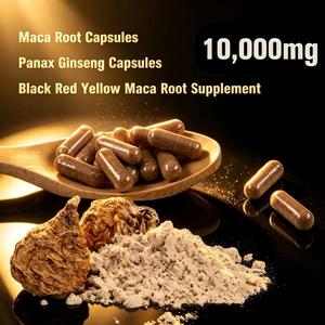 Cápsulas de Suplemento de Raíz y <span class=keywords><strong>Polvo</strong></span> de <span class=keywords><strong>Maca</strong></span> Sin Gelatina de Marca Blanca OEM de 500 mg para Resistencia y Vitalidad - Product Image 3