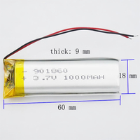 COWON kustom 130mAh 240mAh 350mAh 3.7V 1000mAh 901860 501035 551430 li-polymer Lipo baterai untuk GPS Speaker perekam suara