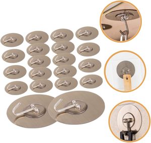 Traceless Gray Round Kitchen <b>Hook</b> Bathroom Hanging Coat Door Self Adhesive <b>Hooks</b> Nail Free <b>Hook</b> - Product Image 4