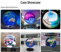Pantalla LED Esférica Creativa, Diámetro Personalizado, Tamaño 1m 3m P2.5, Bola Flexible de Gran Tamaño, Forma Esférica, 8K HDR10+ LED