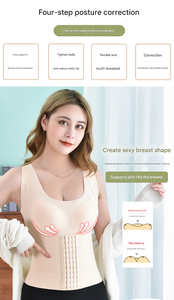 Faja Moldeadora de Espalda, Pecho y Abdomen con Botones <span class=keywords><strong>para</strong></span> Aplanar <span class=keywords><strong>el</strong></span> Vientre - Product Image 5