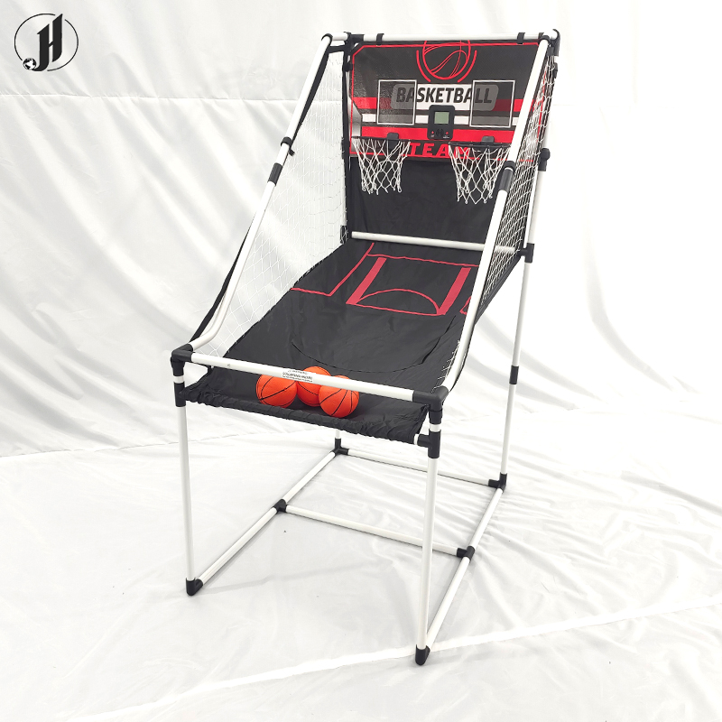 Hot Sale Portable 2-Player Arcade Basketball System Double-Shoot Indoor Automatic Training Machine for Kids' Court Equipment