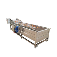 Industriële fruit- en groentewasmachine met bubbels, commerciële reiniger, 304 roestvrij staal, voedselveilige wasmachine