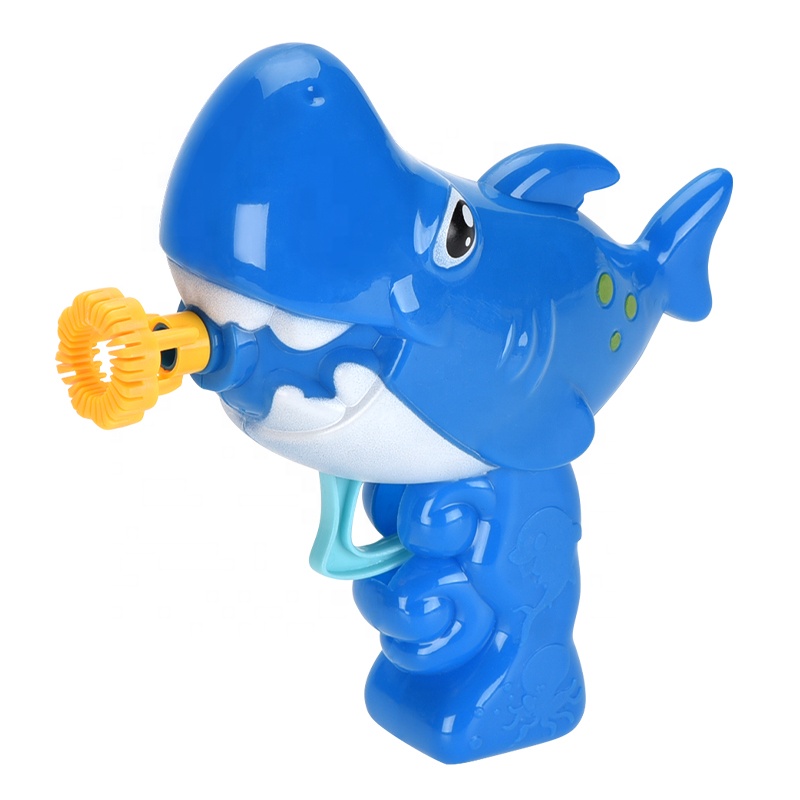 Ручной пузырьковый пистолет ZILLE в виде акулы, простой в использовании пузырьковый пистолет без аккумулятора, оснащенный пузырьковым решением, Детские уличные игрушки