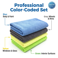 Chiffon en microfibre pour le nettoyage de la vaisselle de cuisine 40x40cm, tricoté chaîne, séchage rapide, sans peluches, écologique, super absorbant