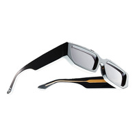 FW Haute Qualité Logo Personnalisé Petit Cadre Designer De Luxe Rétro Carré UV400 Plein Cadre Polarisées Femmes Hommes Acétate Lunettes De Soleil