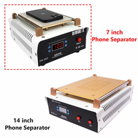 Machine de séparation d'écran tactile LCD 2-en-1 avec pompe à vide et plateforme chauffante de 7/14 pouces pour la réparation de tablettes et téléphones mobiles