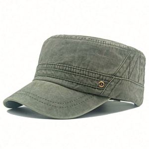 Casquettes plates pour hommes en coton délavé, style casquette de cadet, pour loisirs et activités de plein air, protection solaire - Product Image 4