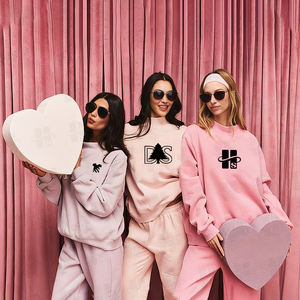 Wholesale High Quality Custom Embroidered <b>Patches</b> Ladies Jumper Hot Sale Heavyweight 400gsm Fleece Mockneck Sweatshirt For Women - Product Image 2