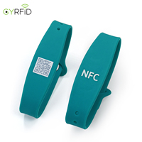 Pulsera de Silicona con Código QR NFC Impermeable para Niños 213/F08, Pulsera NFC Ajustable, Pulsera de Silicona RFID para Control de Acceso al Campus