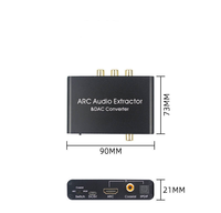 Convertisseur audio TUTI ARC Audio Return&DAC, convertisseur audio fibre optique SPDIF coaxial, port casque 3,5 mm, extracteur audio ARC