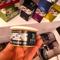Désodorisant automobile personnalisé en fibre organique, parfum California, agent aromatisant en plastique, en format boîte