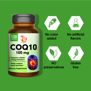 Gélules de Coenzyme Q10 personnalisées en usine pour stimuler la santé cardiaque et soutenir la fonction énergétique cellulaire - Product Image 2
