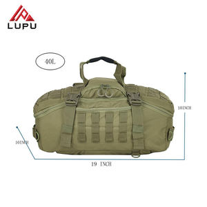 Sac de sport décontracté LUPU en polyester robuste avec fermeture éclair, imperméable, capacité 30-40L, pour voyages en plein air unisexe - Product Image 2