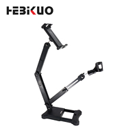 Support de microphone 2-en-1 HEBIKUO avec support pour tablette pour les réunions en studio et les diffusions en direct
