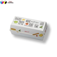 Caja de Embalaje para Hamburguesas Tipo Concha, Material Desechable de Grado Alimenticio, Logotipo Personalizado, Dimensiones Personalizadas