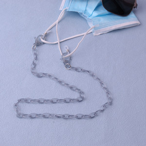 Chaîne de lunettes en acrylique, cordon pour masque facial, transparent, portable, style décontracté, pour adultes et enfants, printemps 2024, origine Jinhua - Product Image 4