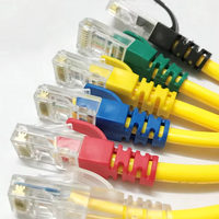 Konektor RJ45 Cat6/Cat5e Tanpa Pelindung/Dengan Pelindung, Kepala Kristal 8P8C, Konektor Modular RJ45, Penutup Boot Konektor, UTP FTP SFTP