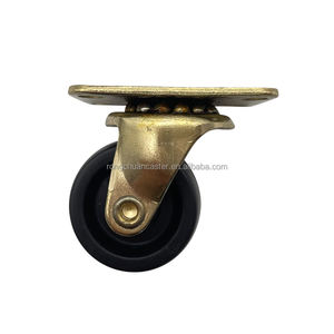 Roulettes à roulettes en PP/Nylon, 2 pièces, 1.25 pouces, haute qualité, pour congélateur et vitrine - Product Image 2