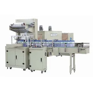 Automatic PE film stretch shrink packing machine for PET glass bottles and cans