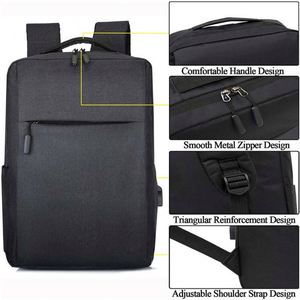 Sac à dos d'affaires tendance avec chargement USB, antivol, intelligent, étanche, pour homme, pour ordinateur portable 17,3 pouces - Product Image 4