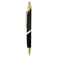 Vente en gros de stylo à bille populaire en forme de triangle avec clip plaqué or Cadeau promotionnel Stylo à bille en cuivre lourd pour logo personnalisé MTP013