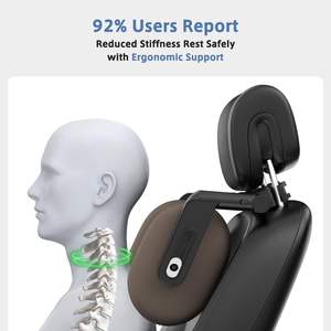 Universel 360 °   Oreiller de siège de voiture réglable à 3 positions, <span class=keywords><strong>coussin</strong></span> en mousse à mémoire de forme et en soie glacée pour Honda Ford <span class=keywords><strong>BMW</strong></span> - Product Image 2