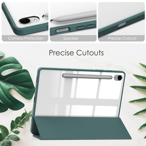 Đối với Samsung S10 FE Tablet trường hợp độ nét cao trong suốt Acrylic Cover quay lại được thiết kế với một khe cắm bút S9 FE - Product Image 4