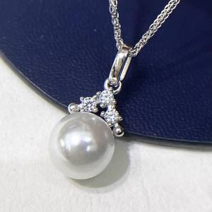 Colgante de Plata S925 31238DIY con Soporte Vacío para Cuentas de 9-10 mm, para Collar de Moda, Accesorios de Perlas DIY - Product Image 1