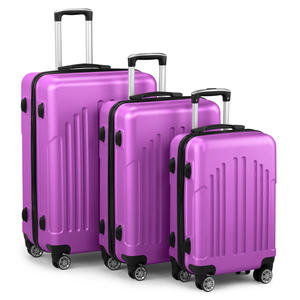 Db <b>Luggage</b> Set Of 3 ABS Hardside Trolley With TSA Lock Lightweight Travel Case Modern Style Polyester Lining - Product Image 3