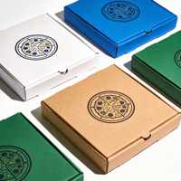 Boîte à pizza autoportante isolée écologique, anti-fuite, avec logo personnalisé, finition mate, tailles 9-14 pouces, résistante à la chaleur