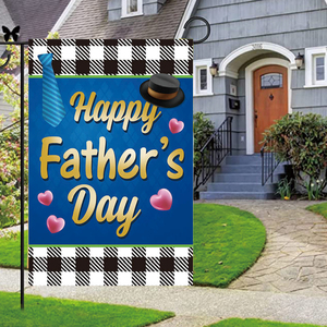 Logotipo personalizado para colgar en la pared de la puerta <span class=keywords><strong>Banner</strong></span> Bienvenido Tulipán para Patio Interior Exterior Soporte <span class=keywords><strong>Primavera</strong></span> Día del Padre <span class=keywords><strong>Banner</strong></span> - Product Image 2