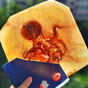 Japan Street Food Shrimp Octopus <strong>Crackers</strong> Tsukiji Food Seafood Pancake Presser fossil Roasted <strong>Giant</strong> tako Senbei Waffle Maker - Product Image 1