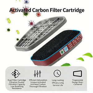 <span class=keywords><strong>หน้ากาก</strong></span>ป้องกันแก๊สพิษแบบเต็มหน้า ป้องกันฝ้า พร้อมตลับกรองคู่ ใช้งานได้ยาวนาน - Product Image 5