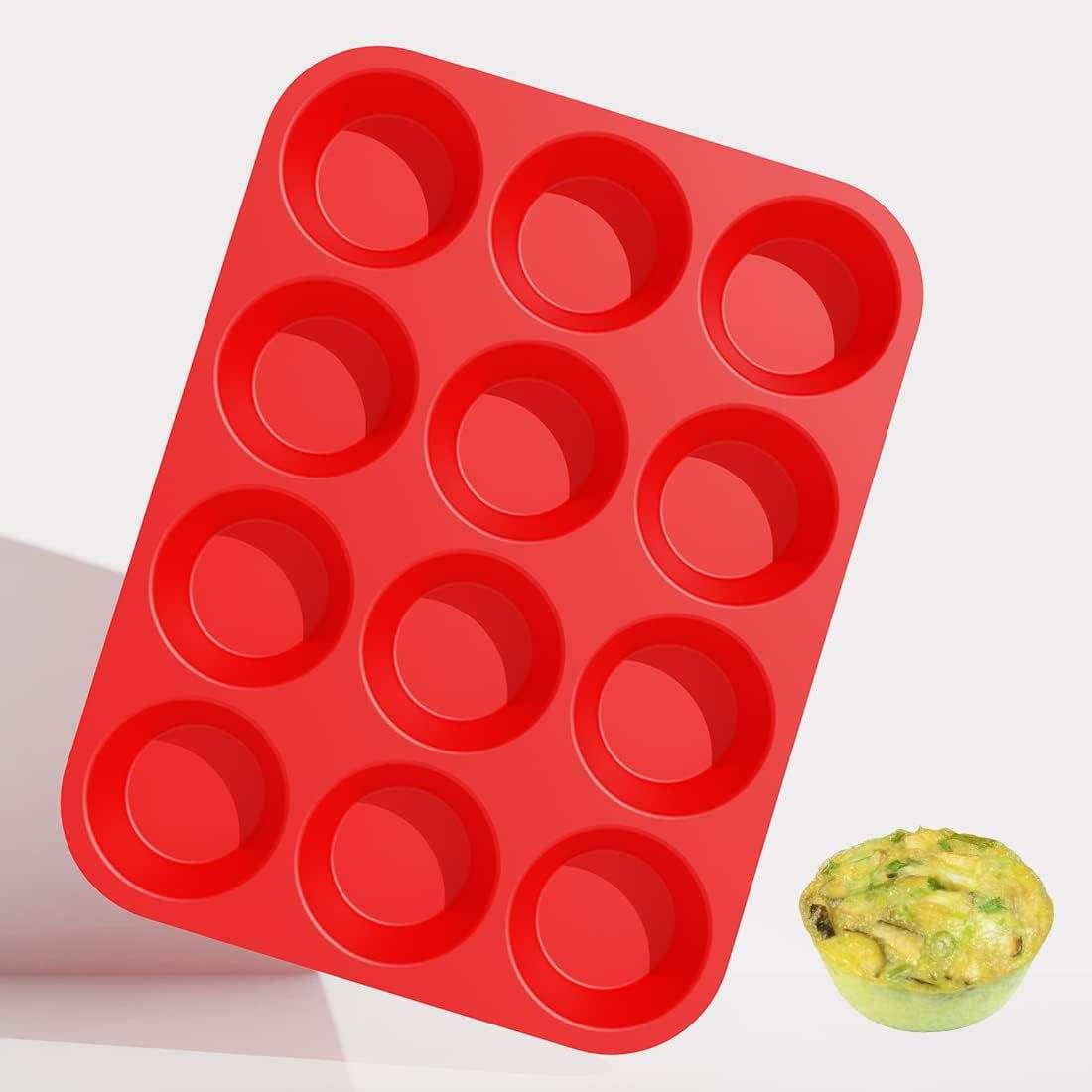 Silicone Muffin Pan Non-Stick Cupcake Mold for DIY Food Ball