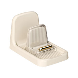 Plateau à eau multifonctionnel en plastique avec couvercle rabattable, grande taille, support pour couvercles de casseroles, égouttoir de comptoir pour rangement de cuisine - Product Image 1