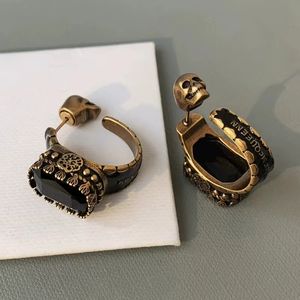 Popular Sale Retro Jewelry <b>Earrings</b> Luxury Fashion Creative Trendy <b>Black</b> Skull Stud <b>Earrings</b> <b>for</b> <b>Women</b> - Product Image 5