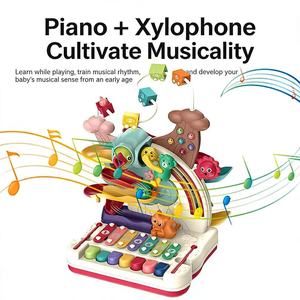 Jouet musical 7 en 1 multifonctionnel pour bébé, <span class=keywords><strong>piano</strong></span> musical, jouet sensoriel éducatif - Product Image 2