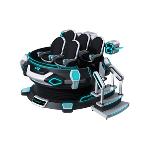 Simulador de plataforma VR 9D Magic UFO 6 DOF, equipo VR/AR/MR con monedas y sistemas de pago con tarjeta de crédito para cinco personas - Product Image 3