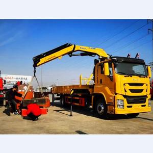 Camión ISUZU 4X2 de alta calidad, camión montado en 10 toneladas, grúa de 12 toneladas, camión grúa de brazo plegable de pulgadas - Product Image 1